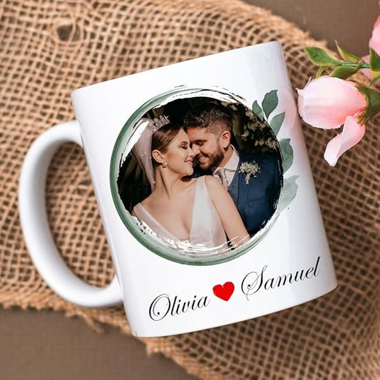 Coffee Mug - Custom Name, Photo & Text | 350 ML | Gift for Birthday, Holi, Anniversary & Office Use | Microwave & Dishwasher Safe.