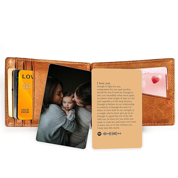 Plastic Wallet Card Customised Surprise Him with a Thoughtful Gift, A Unique Customised Wallet Card to Make Every Occasion Memorable for Your Loved Ones