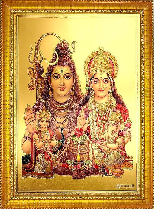 Handicraft Wood Wall And Pooja Photo Frame (35 x 25 cm, Multicolour)