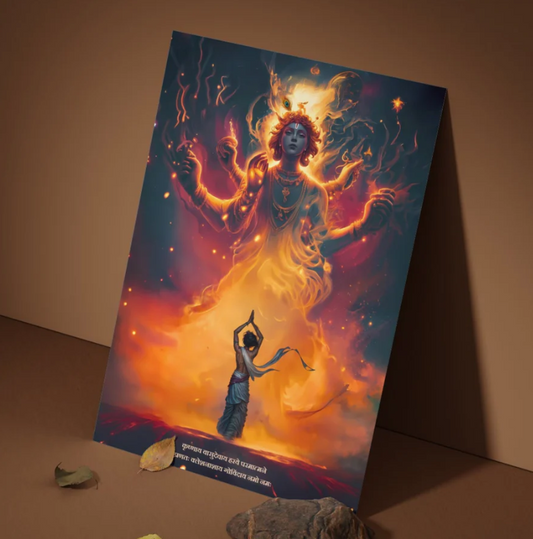 कृष्णाय वासुदेवाय हरये परमात्मने" Krishna Poster | 8K | Premium Glossy