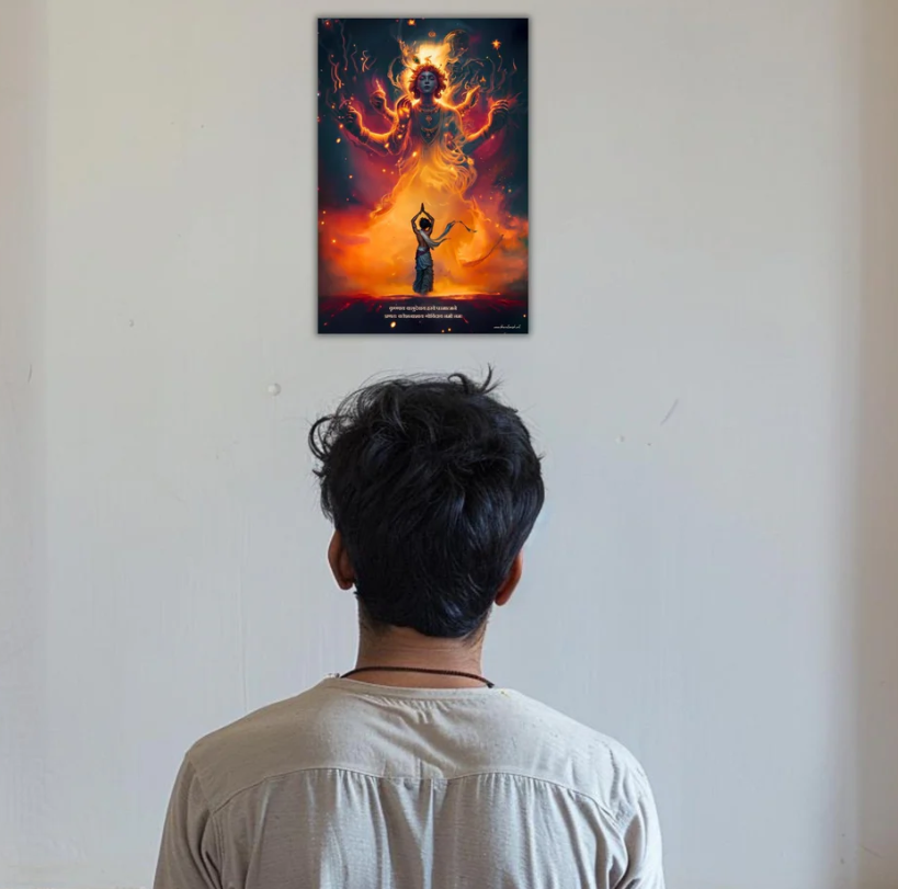 कृष्णाय वासुदेवाय हरये परमात्मने" Krishna Poster | 8K | Premium Glossy