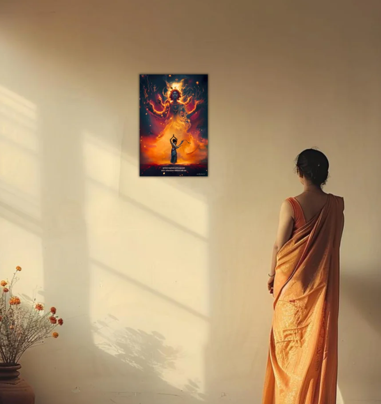 कृष्णाय वासुदेवाय हरये परमात्मने" Krishna Poster | 8K | Premium Glossy