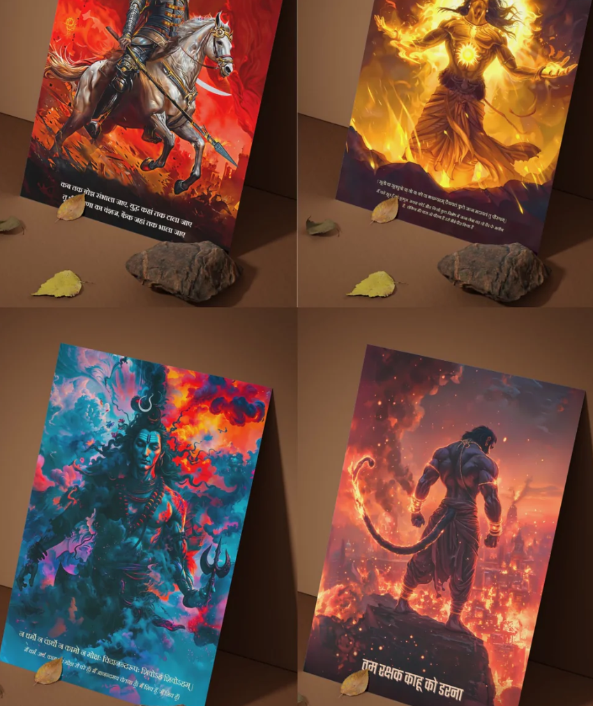 12 Premium Large Posters Combo + Free Fevicol EasyStick Kit + 1 Surprise Sticker