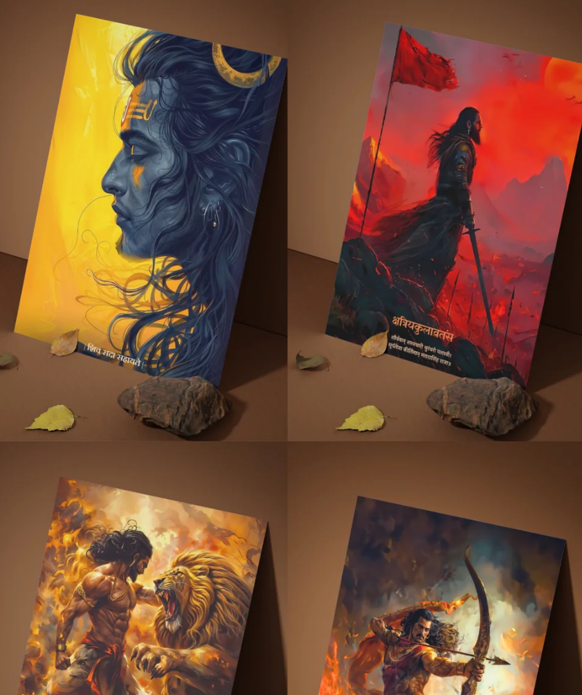 12 Premium Large Posters Combo + Free Fevicol EasyStick Kit + 1 Surprise Sticker