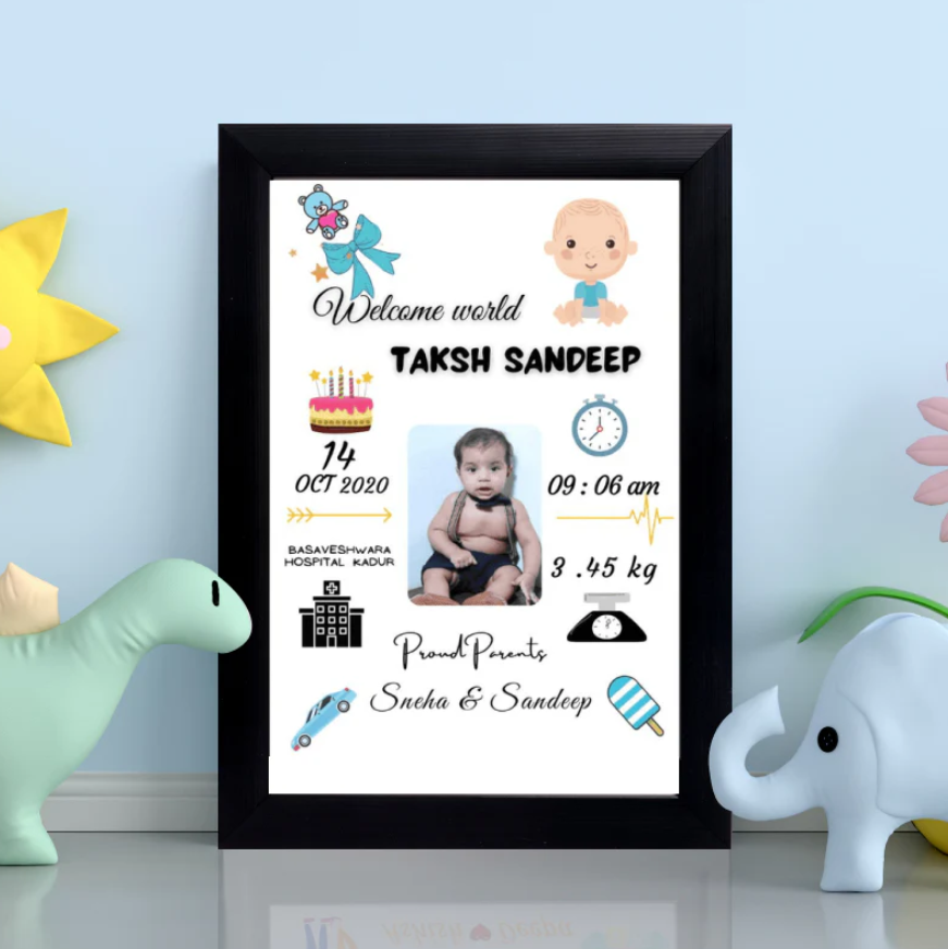 Baby Birth Frame - Design 5