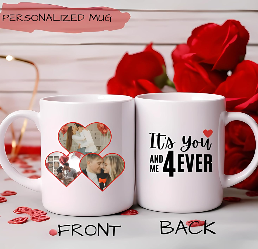 Coffee Mug - Custom Name, Photo & Text | 350 ML | Gift for Birthday, Holi, Anniversary & Office Use | Microwave & Dishwasher Safe.