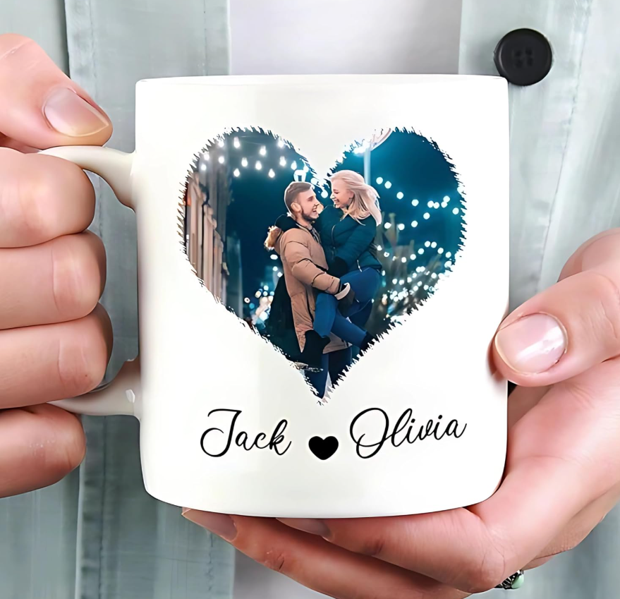 Coffee Mug - Custom Name, Photo & Text | 350 ML | Gift for Birthday, Holi, Anniversary & Office Use | Microwave & Dishwasher Safe.