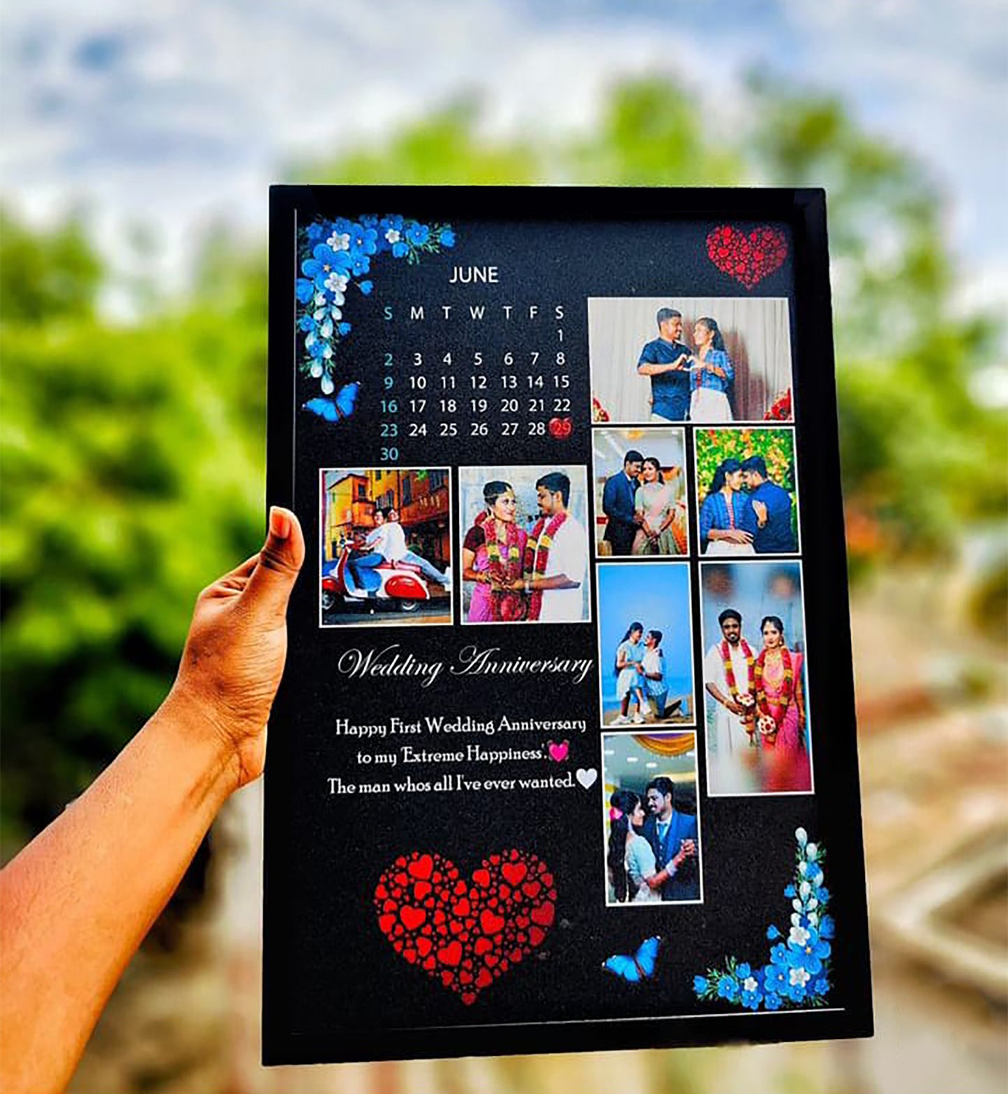 B love collage photo frame