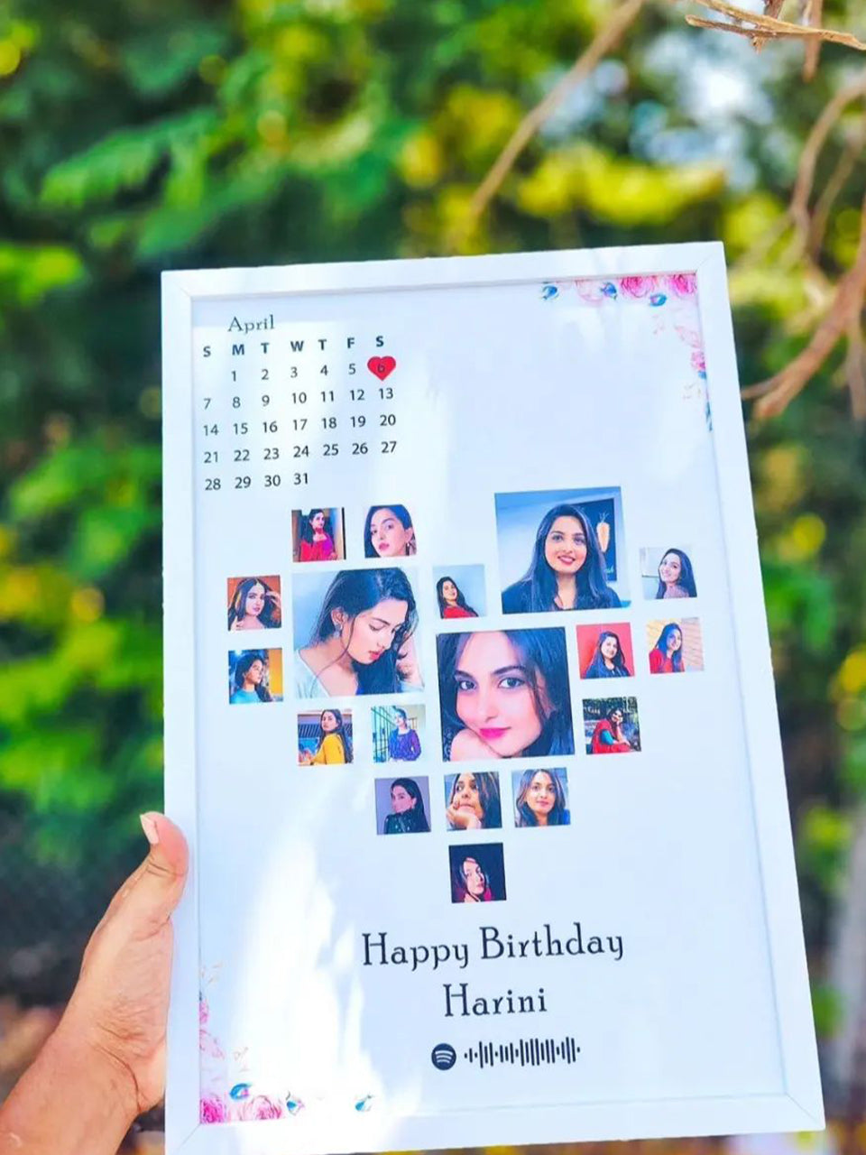 Personalized design Photo Frames Customized with Multiple Pictures for Wall Decor as Birthday, Anniversary Gift