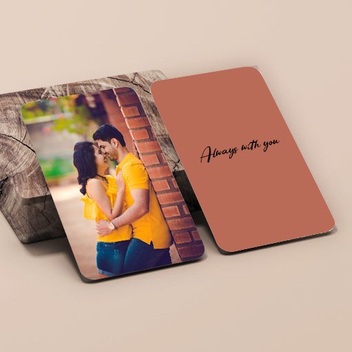 Customized Wallet Card - Your Photo, Illustration Or Bitmoji, Message, Spotify Song Code Backside Best For Special Occasion Gift For Loved One For Thanksgiving