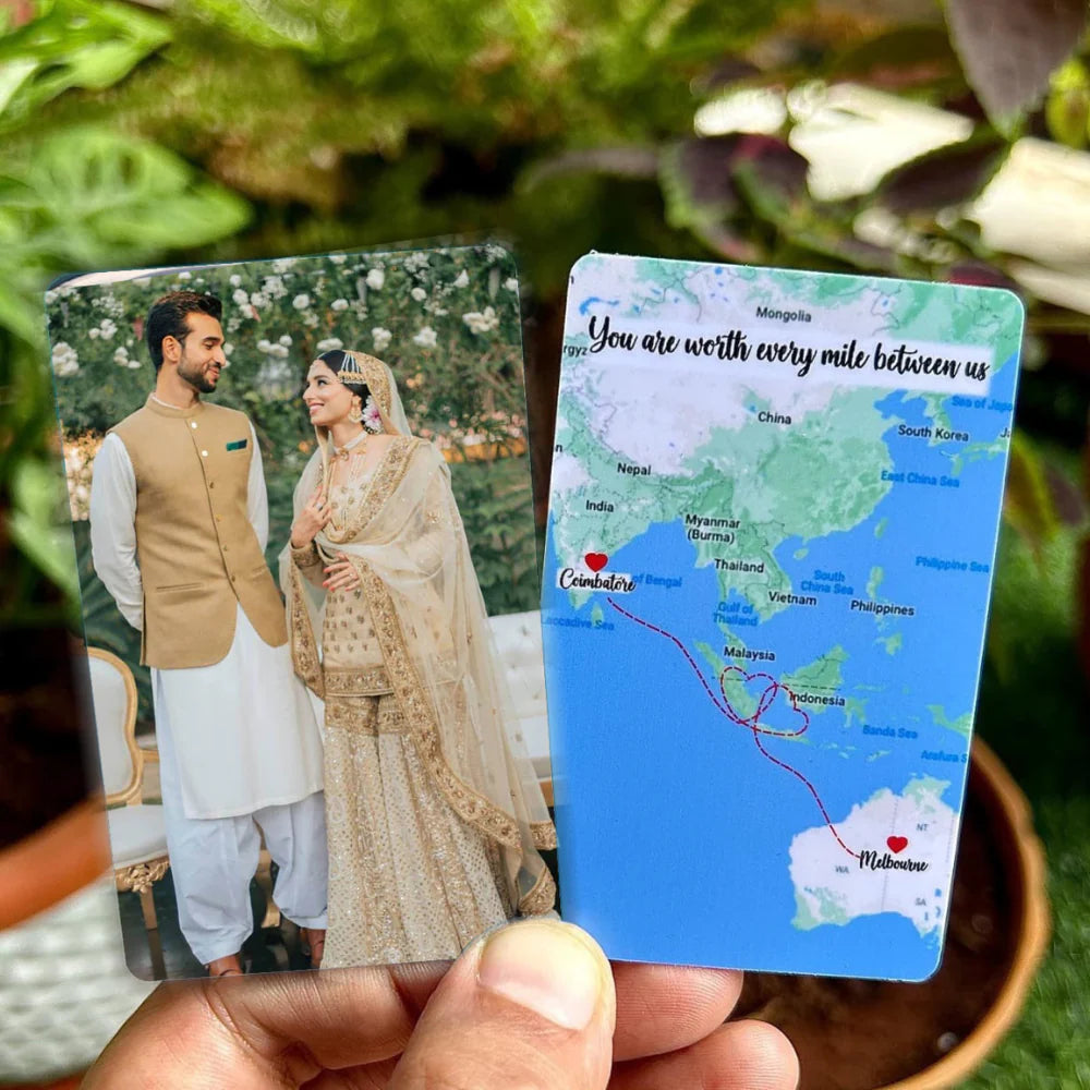 Customized Wallet Cards for Him Unwrap Love with Spotify Song Photo Card and Music Player Design on the Backside Perfect for Thanksgiving