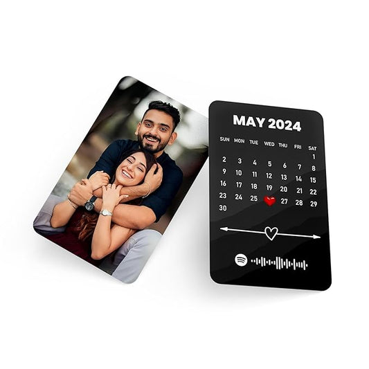 Customized Wallet Card - Your Photo, Illustration Or Bitmoji, Message, Spotify Song Code Backside Best For Special Occasion Gift For Loved One For Thanksgiving