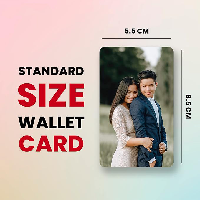 Customized Wallet Cards for Him Unwrap Love with Spotify Song Photo Card and Music Player Design on the Backside Perfect for Thanksgiving