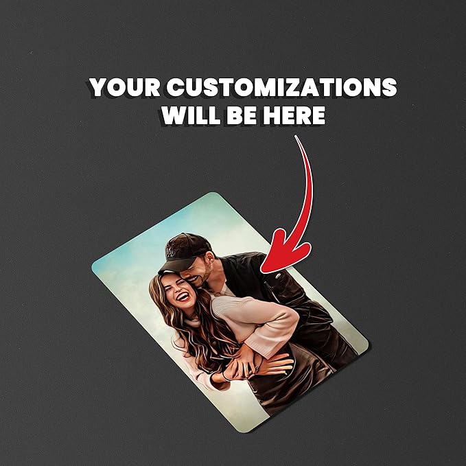 Customized Wallet Cards for Him Unwrap Love with Spotify Song Photo Card and Music Player Design on the Backside Perfect for Thanksgiving