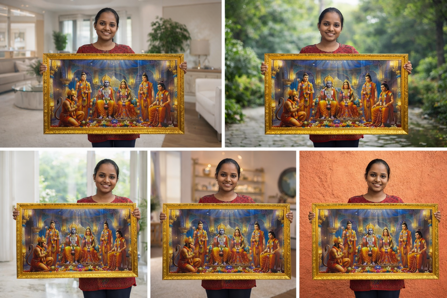 Jai Shri Ram Photo Frame Big Size 20x30