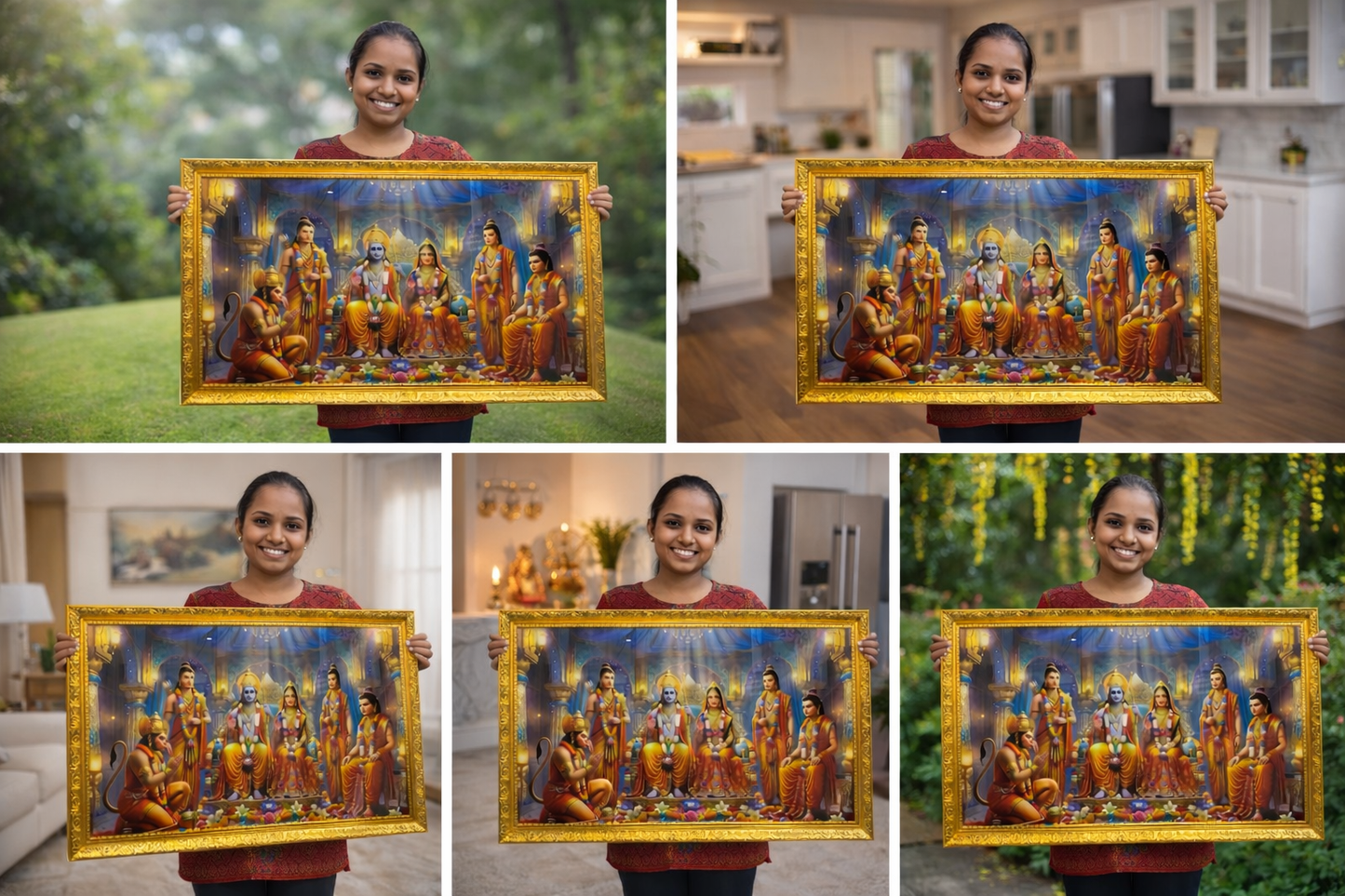 Jai Shri Ram Photo Frame Big Size 20x30
