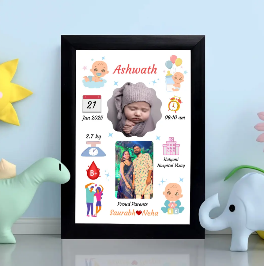 Baby Birth Frame - Design 1