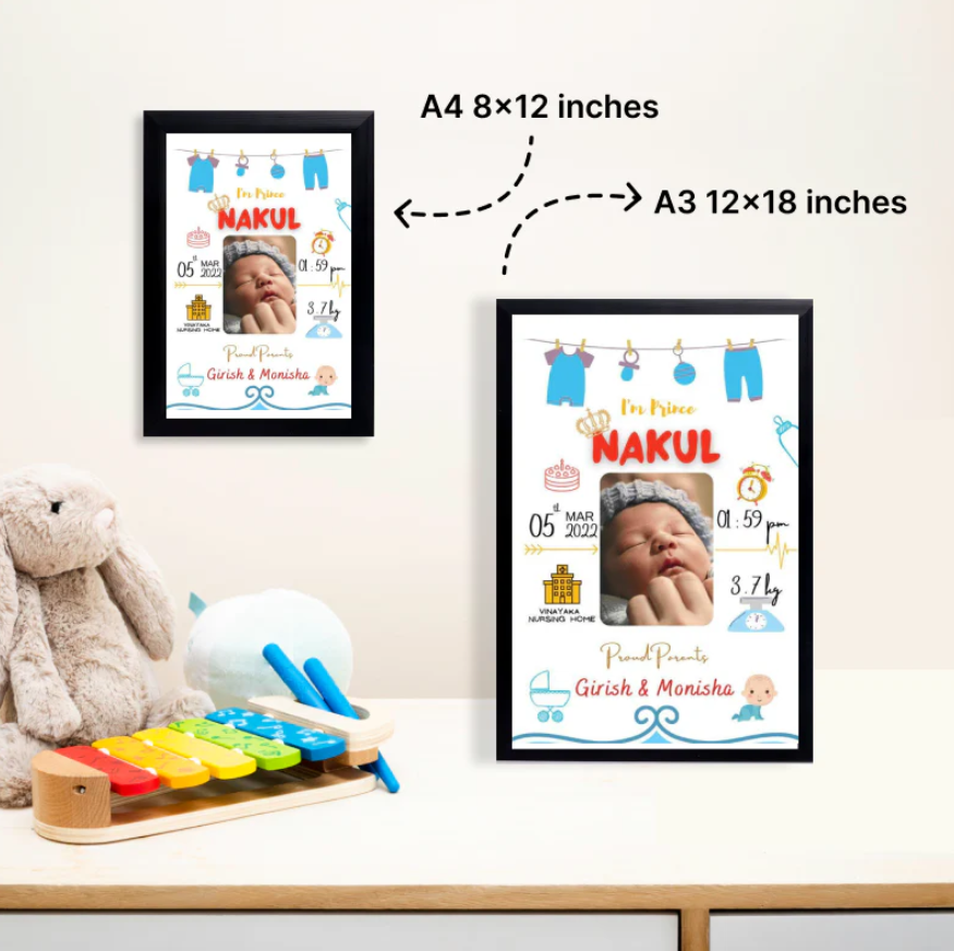 Baby Birth Frame - Design 3