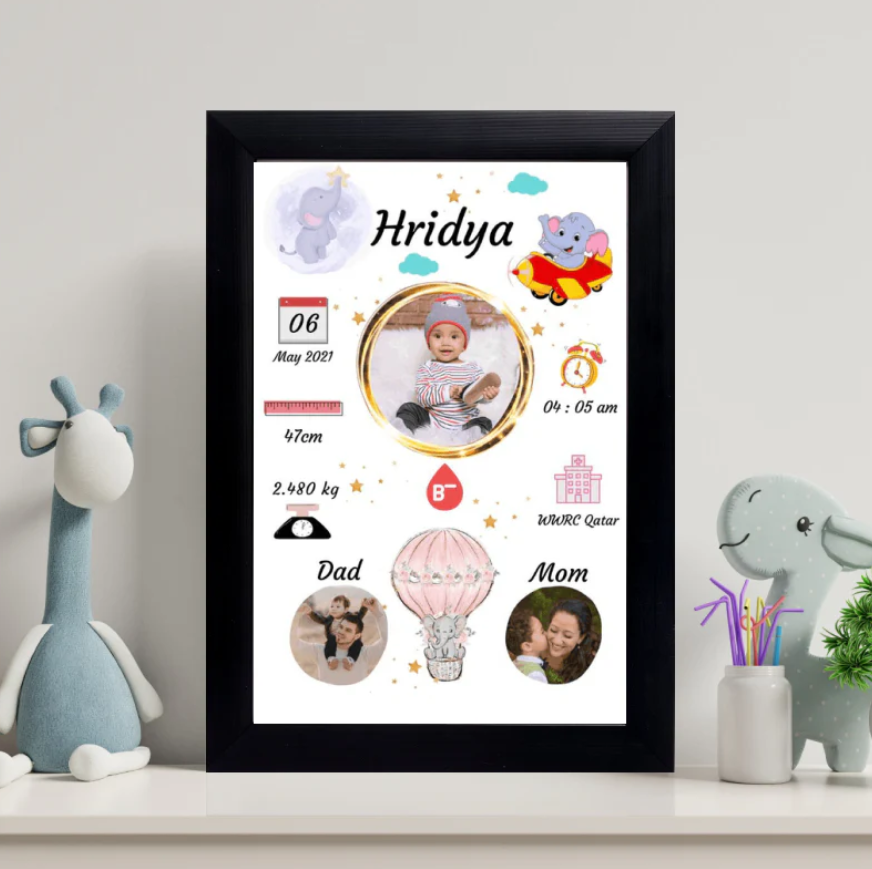 Baby Birth Frame - Design 4