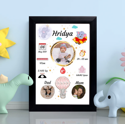 Baby Birth Frame - Design 4