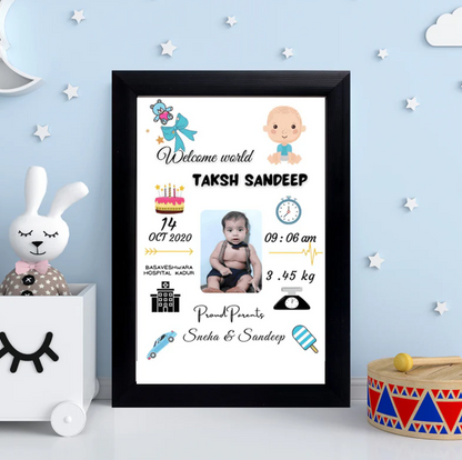 Baby Birth Frame - Design 5