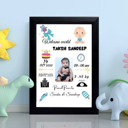 Baby Birth Frame - Design 5