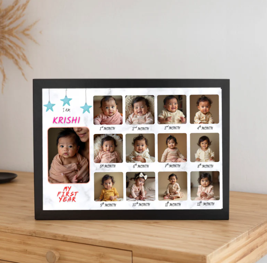 12 months Baby Photo Frame