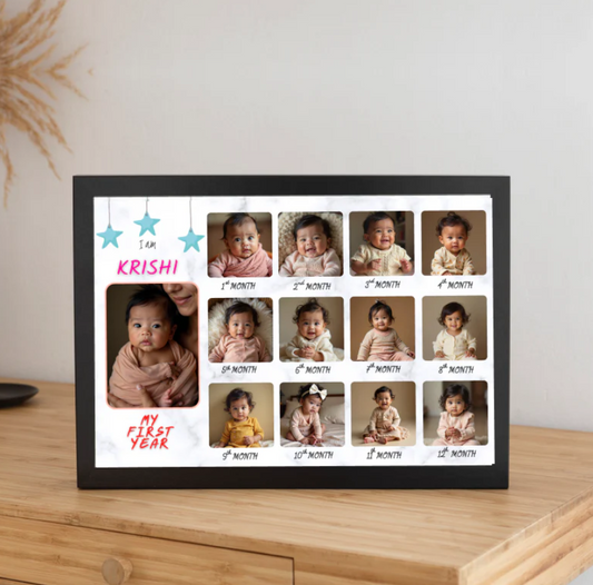 12 months Baby Photo Frame