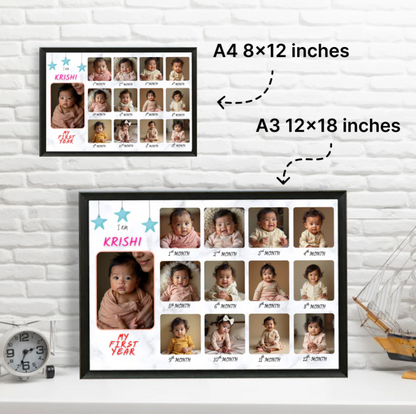 12 months Baby Photo Frame