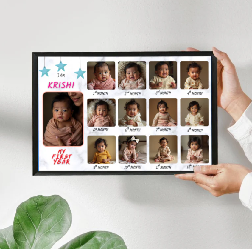 12 months Baby Photo Frame