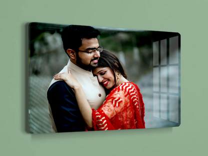 Customized Wall Mount Acrylic Photo Frame | HD UV Picture Printing Picture | Birthday, Anniversary, Wedding Surprise Gifts | Unique Personalized