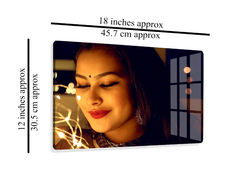 Customized Wall Mount Acrylic Photo Frame | HD UV Picture Printing Picture | Birthday, Anniversary, Wedding Surprise Gifts | Unique Personalized