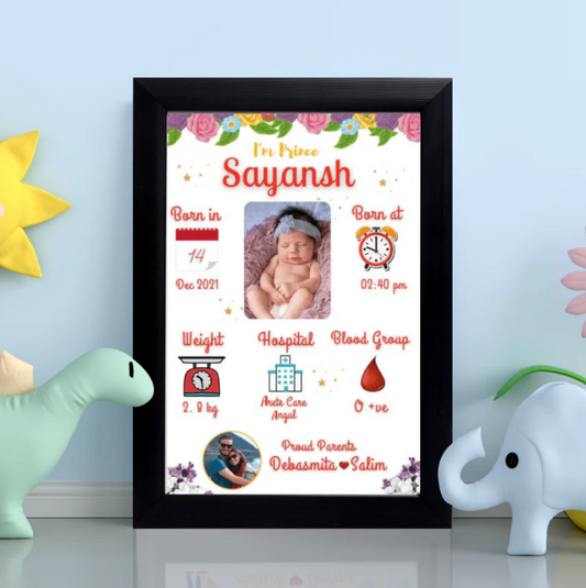 Baby Birth Frame - Design 2