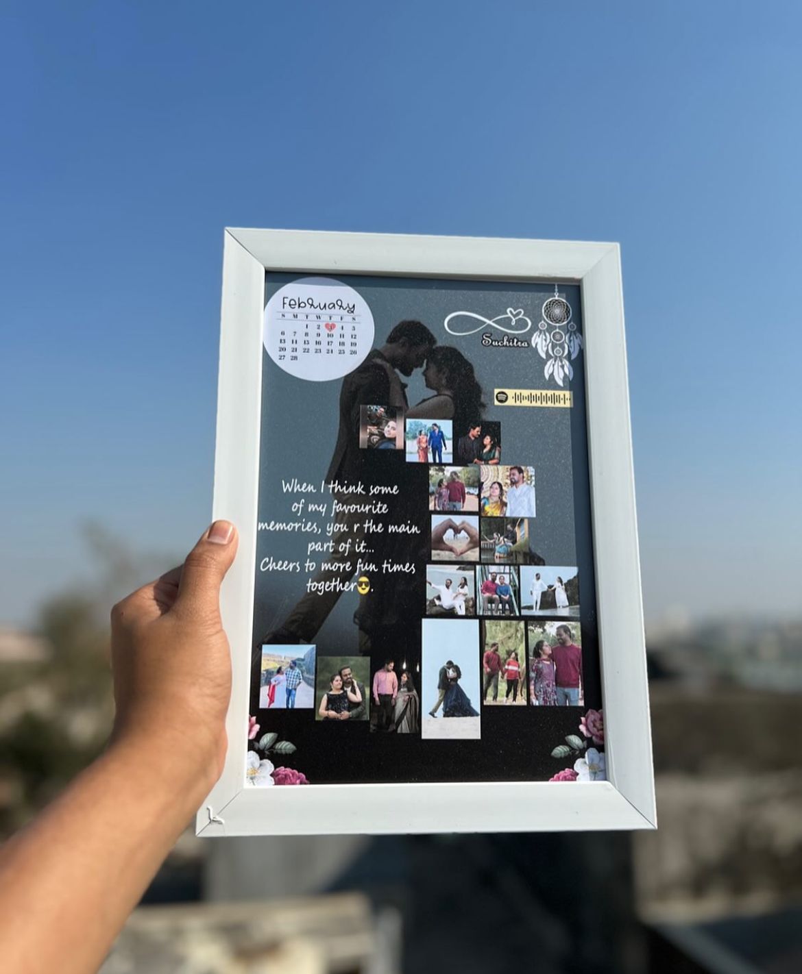 Photo Frame Personalised Moon Collage Gift photo frame