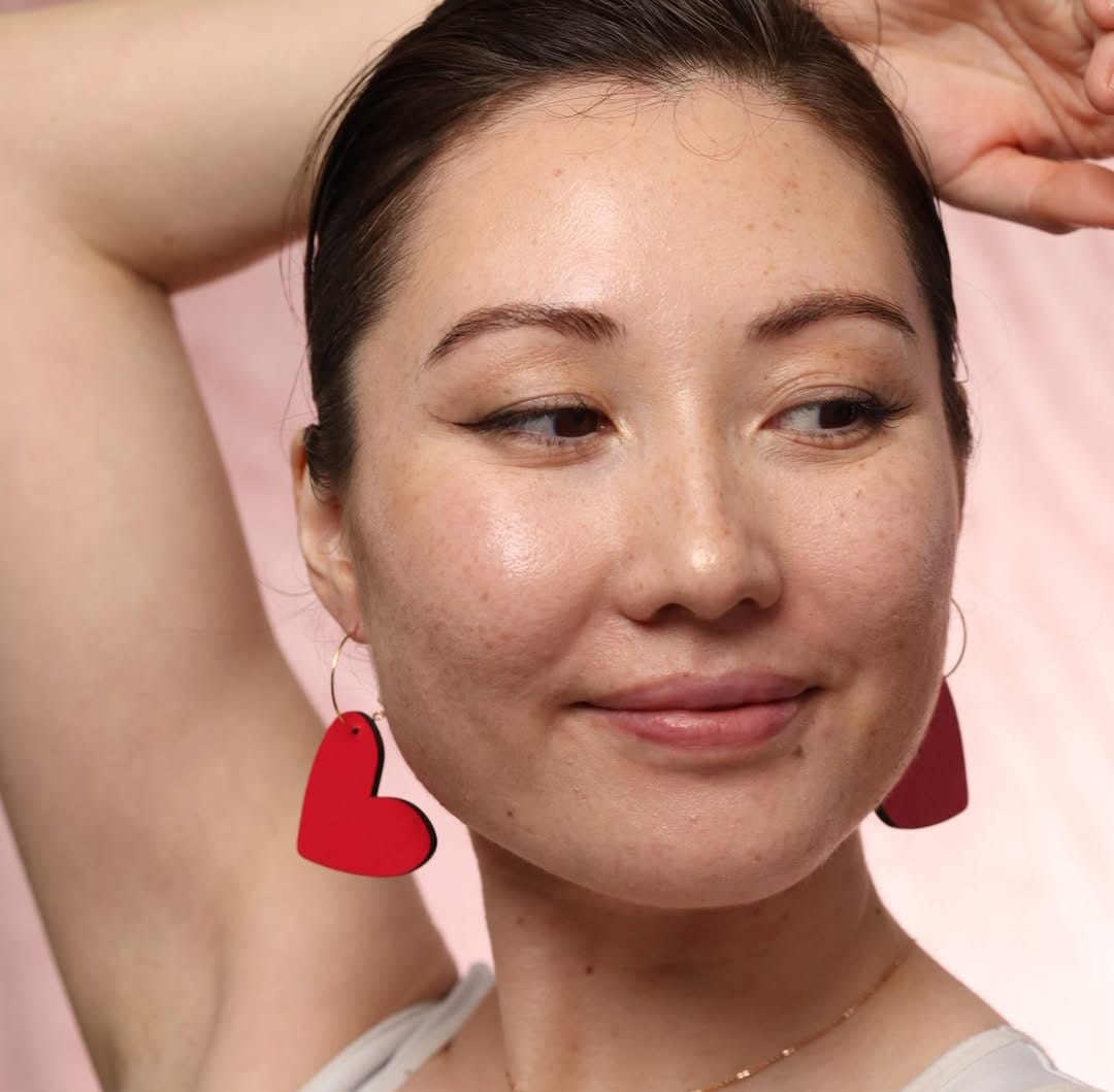 Wooden Heart Wing Earrings - sustainable wooden earrings from alderwood, wooden jewelry, Heart wing earrings, wooden Heart wings