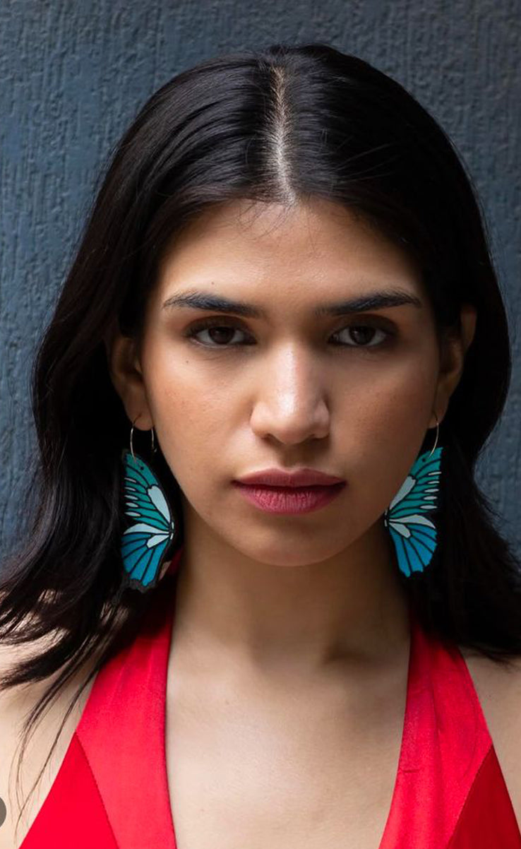 Wooden Butterfly Wing Earrings - sustainable wooden earrings from alderwood, wooden jewelry, butterfly wing earrings, wooden butterfly wings (Copy)