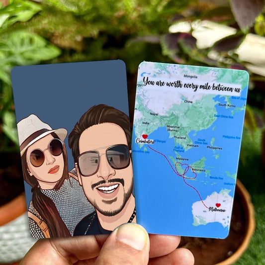 Customized Wallet Cards for Him Unwrap Love with Spotify Song Photo Card and Music Player Design on the Backside Perfect for Thanksgiving