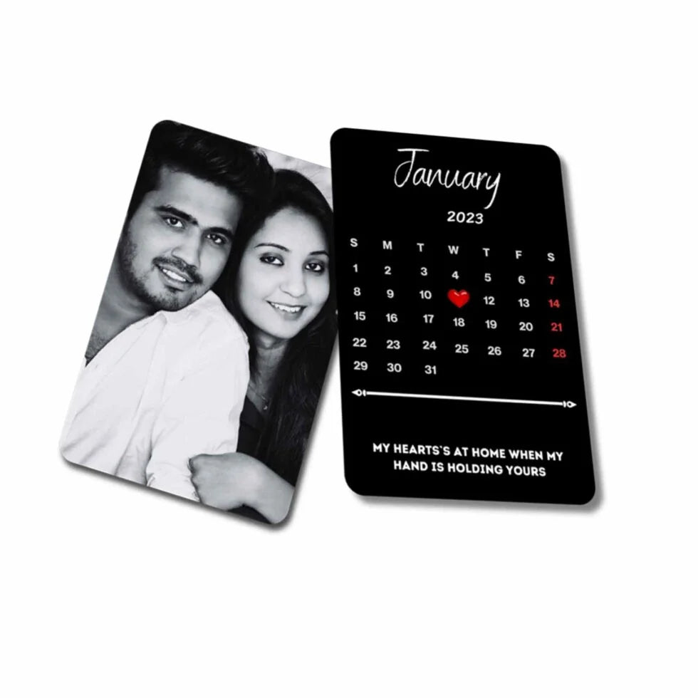 Customized Wallet Card - Your Photo, Illustration Or Bitmoji, Message, Spotify Song Code Backside Best For Special Occasion Gift For Loved One For Thanksgiving